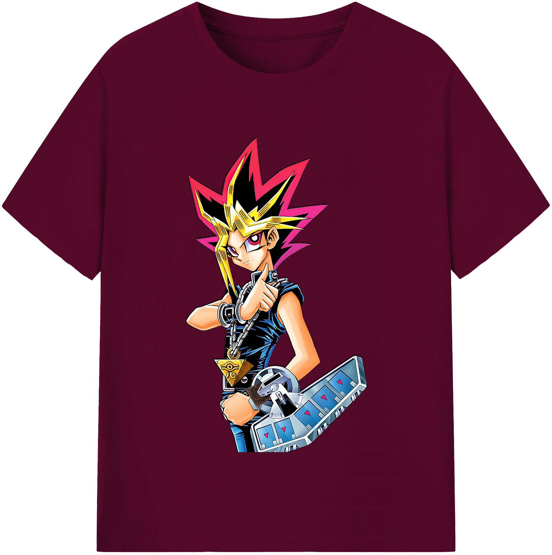 （画像用） 遊☆戯☆王 Yu-Gi-Oh! レディースカジュアルプリントTシャツ（綿100％）